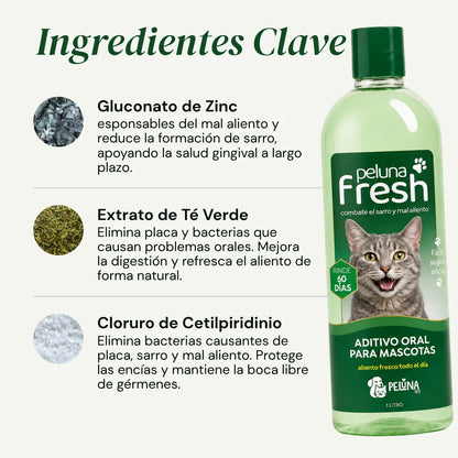 Peluna Fresh for Cats | Aditivo Oral para Gatos