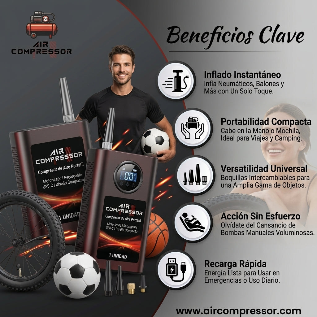 Compresor de aire portable